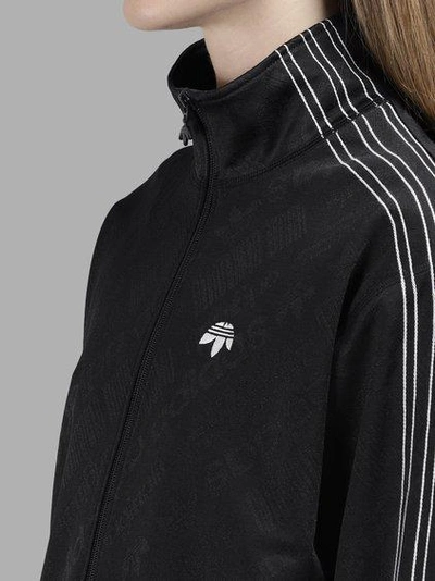 Shop Adidas Originals By Alexander Wang Adidas By Alexander Wang Women's Black Track Sweater In In Collaboration With Alexander Wang