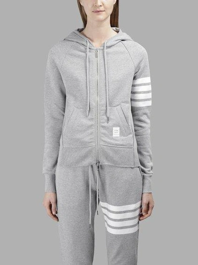 Shop Thom Browne Women's Grey Hoodie