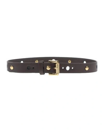 Shop Michael Kors Regular Belt In Dark Brown