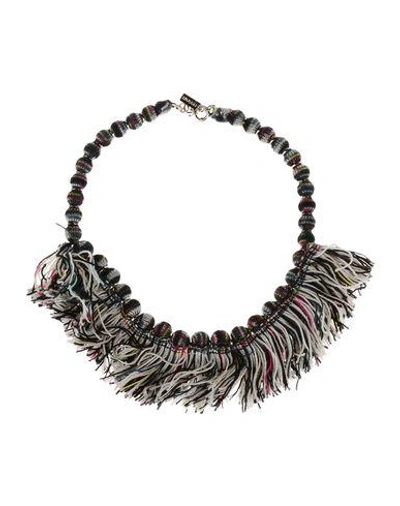 Shop Missoni Necklaces In Black