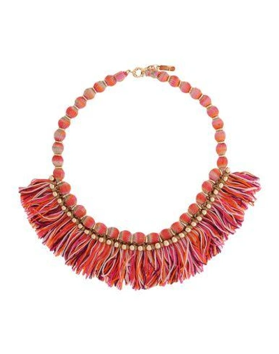 Shop Missoni Necklaces In Red
