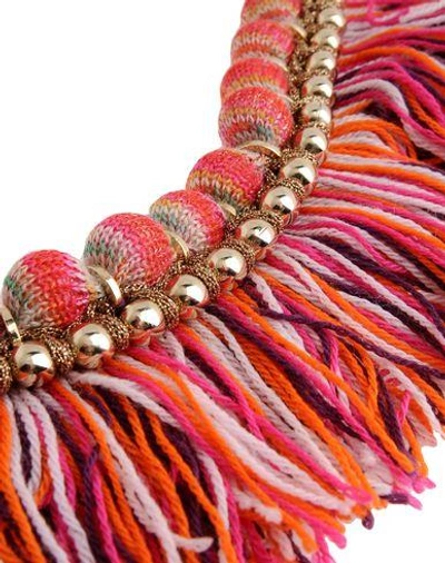 Shop Missoni Necklaces In Red