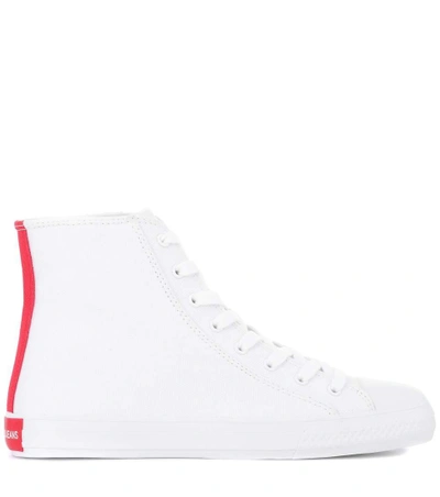 Shop Calvin Klein 205w39nyc Printed High-top Sneakers In White