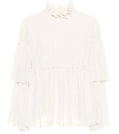 Shop See By Chloé Ruffled Blouse In White