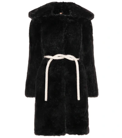 Shop Shrimps Marilyn Faux-fur Coat In Black