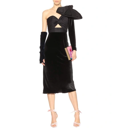 Shop Johanna Ortiz Malagueña Velvet Dress In Black
