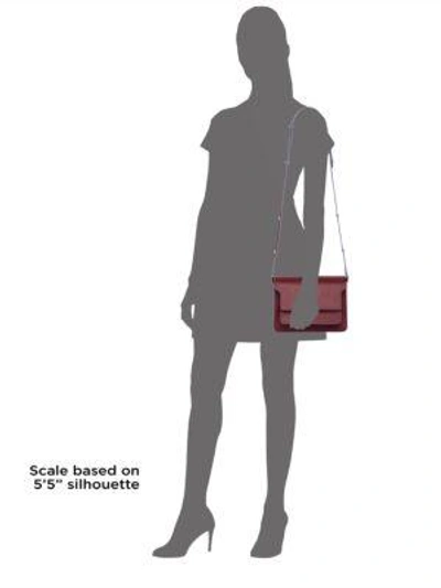 Shop Marni Bicolor Triple-gusset Shoulder Bag In Ruby