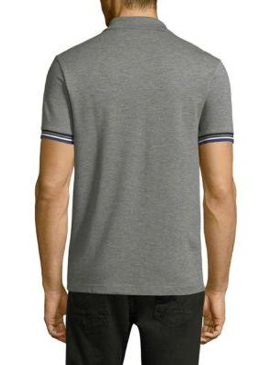Shop Lacoste Short-sleeve Logo Cotton Polo In Denim