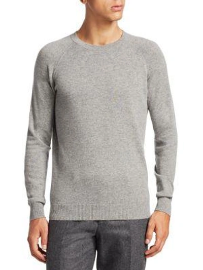 Shop Loro Piana Silverstone Cashmere Sweater In Flannel Melange