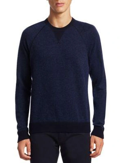 Shop Vince Birdeye Raglan Sleeve Sweater In Maroon Dark Grey