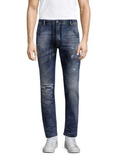 Shop Diesel Krooley Jogg Jeans In Denim