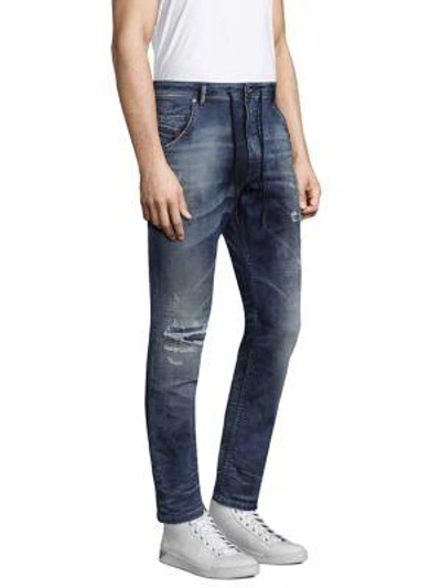Shop Diesel Krooley Jogg Jeans In Denim