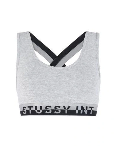 Shop Stussy Tops In Grey