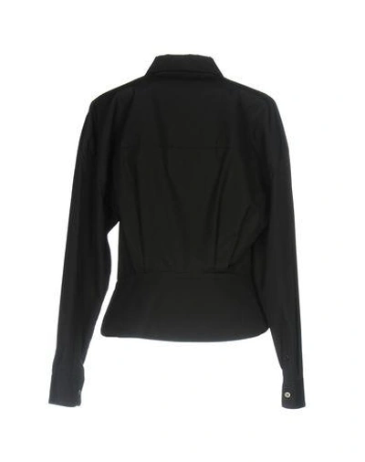 Shop Alexander Wang Solid Color Shirts & Blouses In Black