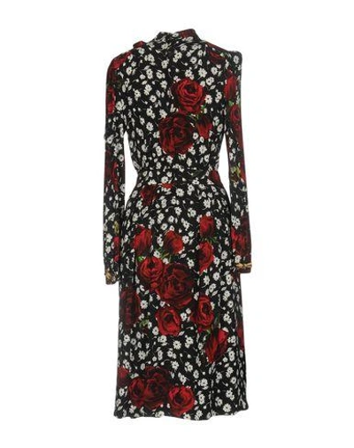 Shop Dolce & Gabbana Knee-length Dress In Black