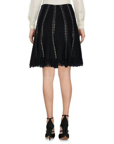 Shop Alexander Wang Knee Length Skirt In Black