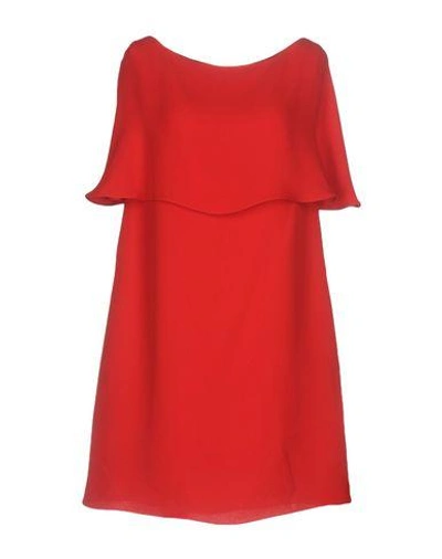 Shop Valentino Short Dress In Red