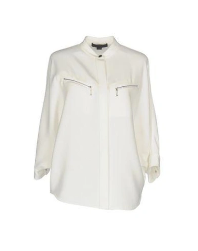 Shop Alexander Wang Solid Color Shirts & Blouses In Ivory