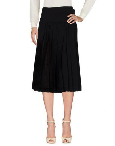 Shop Donna Karan Midi Skirts In Black