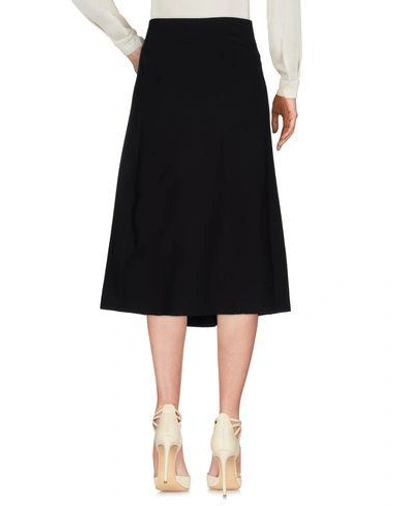 Shop Donna Karan Midi Skirts In Black