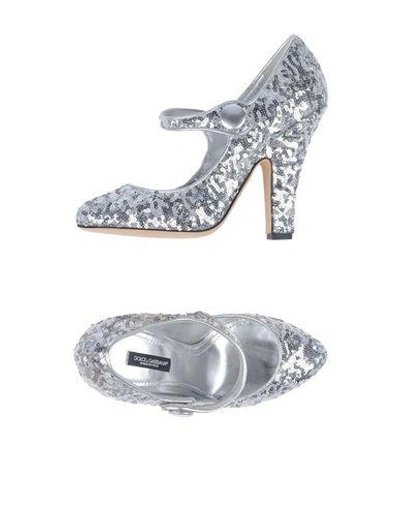 Shop Dolce & Gabbana Pump In Silver