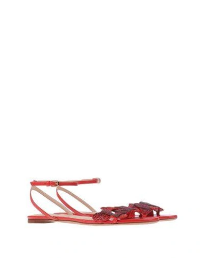 Shop Valentino Sandals In Red