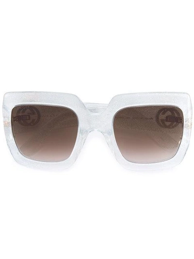 Shop Gucci Oversize Square Frame Sunglasses