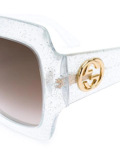 Shop Gucci Oversize Square Frame Sunglasses