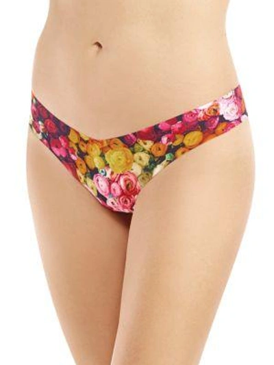 Shop Commando Printed Thong In Bouquet
