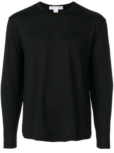 Shop Comme Des Garçons Shirt Classic Fitted Sweater - Black