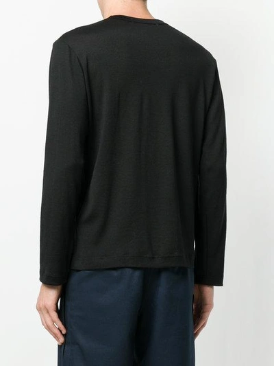 Shop Comme Des Garçons Shirt Classic Fitted Sweater - Black