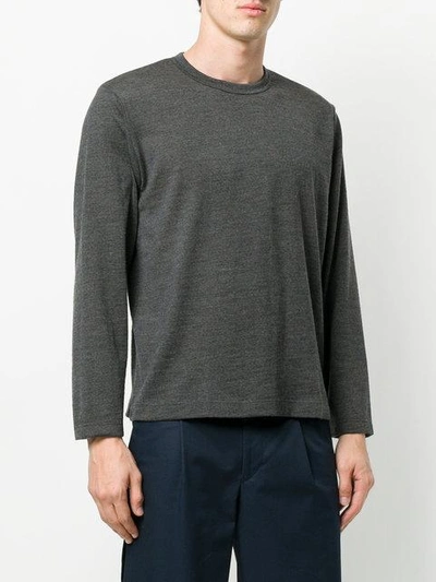 Shop Comme Des Garçons Shirt Classic Fitted Sweater - Grey