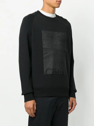 Shop Ck Jeans Calvin Klein Jeans Logo Sweatshirt - Black