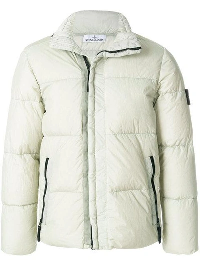 Shop Stone Island Zipped Padded Jacket