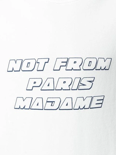 Shop Drôle De Monsieur Nfpm Slogan Sweatshirt - White