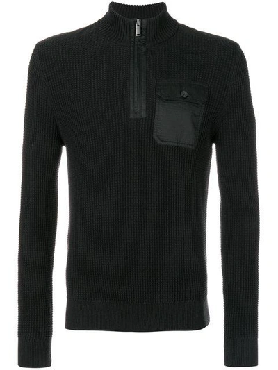 Shop Michael Kors Zipped Collar Sweater