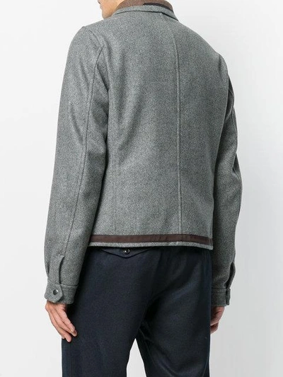 Shop Kolor Fitted Flap Pocket Jacket - Grey