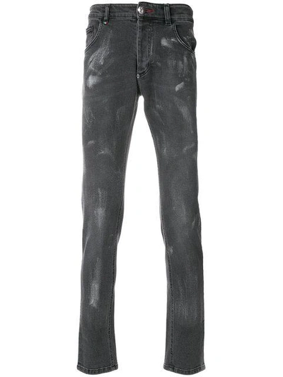 Shop Philipp Plein Coney Island Jeans - Black