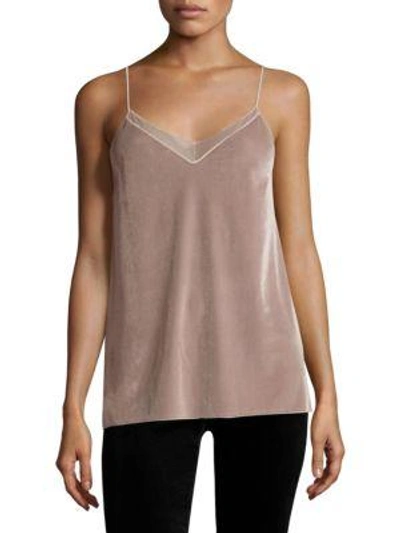 Shop Free People Velvet Solid Tank Top In Sand