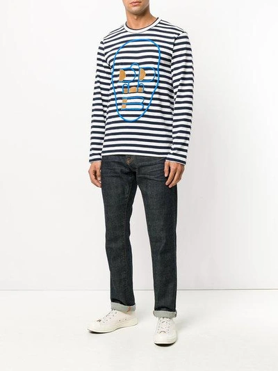 Shop Comme Des Garçons Shirt Striped Sweatshirt