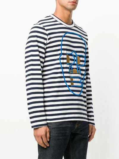 Shop Comme Des Garçons Shirt Striped Sweatshirt