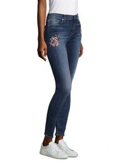 Shop 7 For All Mankind Floral Needle Point Skinny Jeans In Liberty