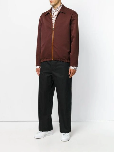 Shop Marni Zipped Shirt Jacket