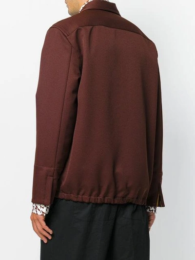 Shop Marni Zipped Shirt Jacket