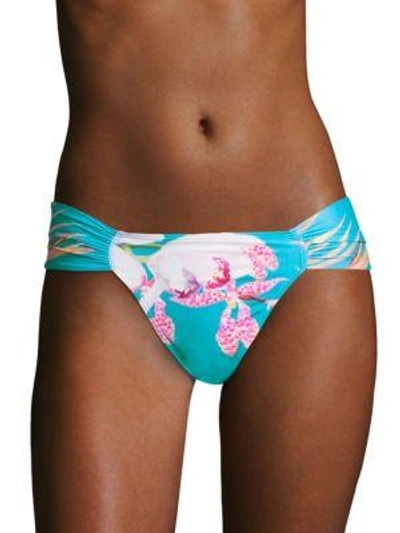 Shop 6 Shore Road Colombia Bikini Bottom In Orchid Bouquet Teal