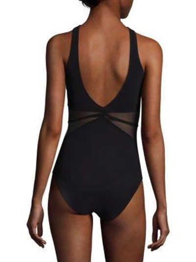 Shop Gottex Swim One-piece Back Scoop Swimsuit In Black