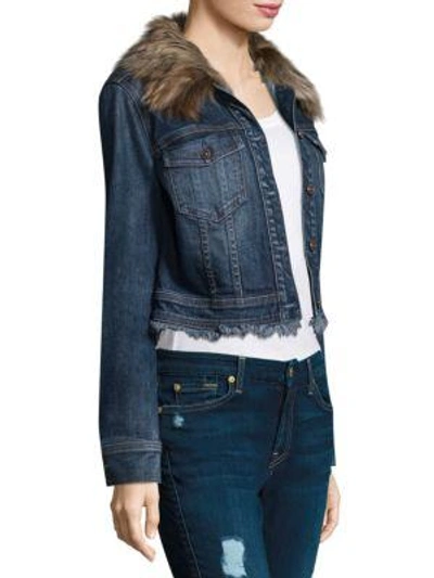 Shop 7 For All Mankind Cropped Boyfriend Jacket In Montreal2