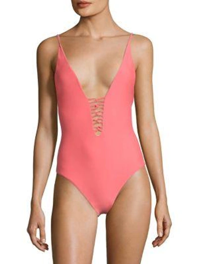 Shop 6 Shore Road Sunrise One-piece Swimsuit In Peach Rose