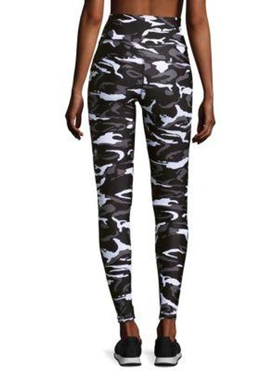Shop Hpe High Waisted Leggings In Blue Camo