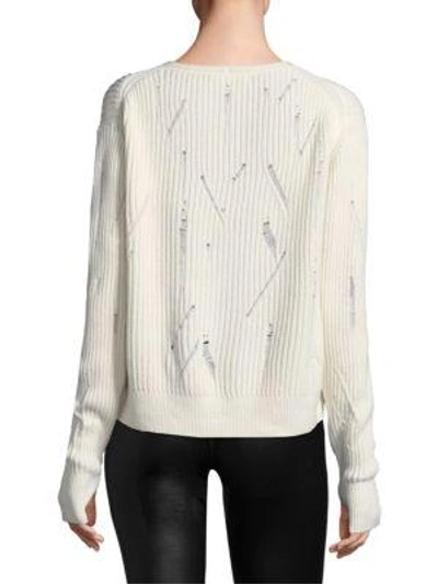 Shop Helmut Lang Drop Needle Wool Sweater In Magenta